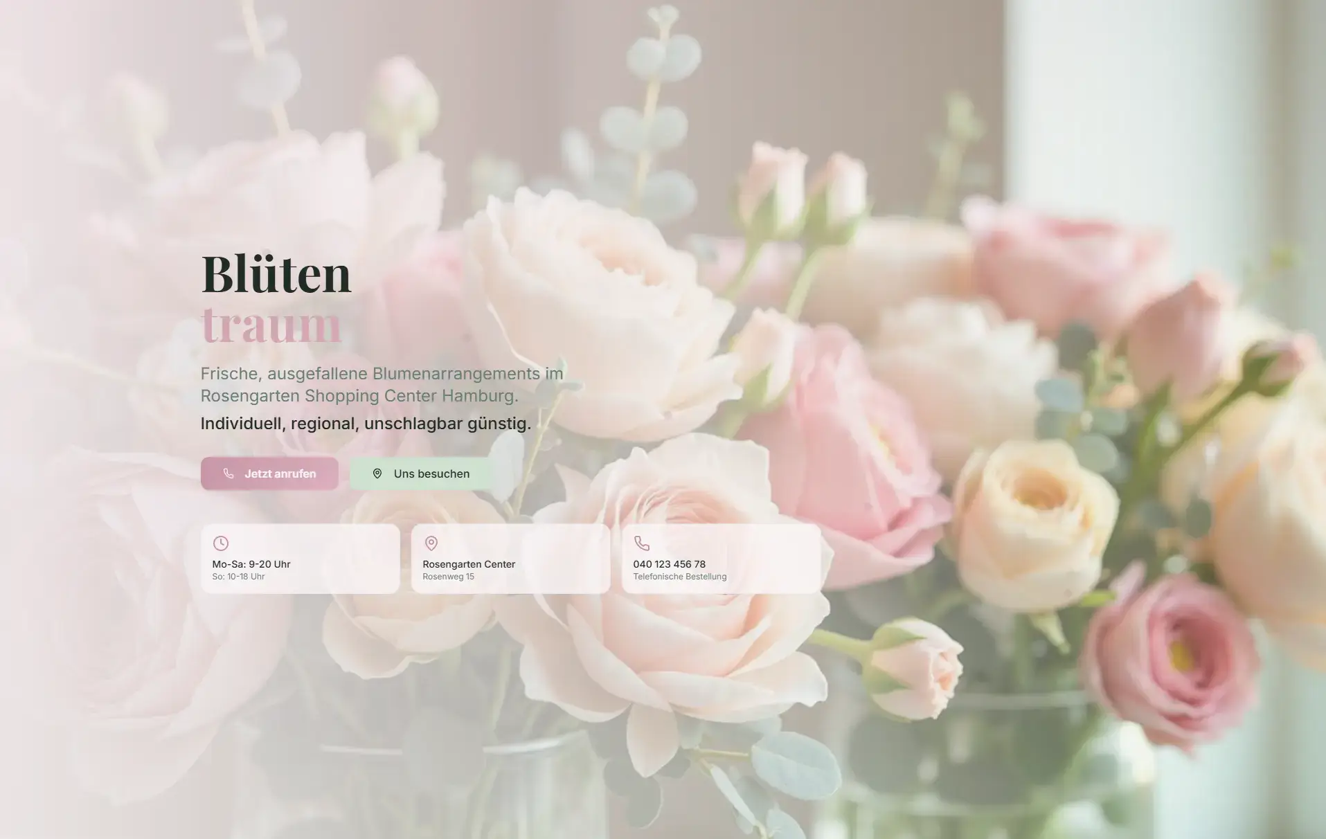 Blumenfachgeschäft Webdesign in Kiel