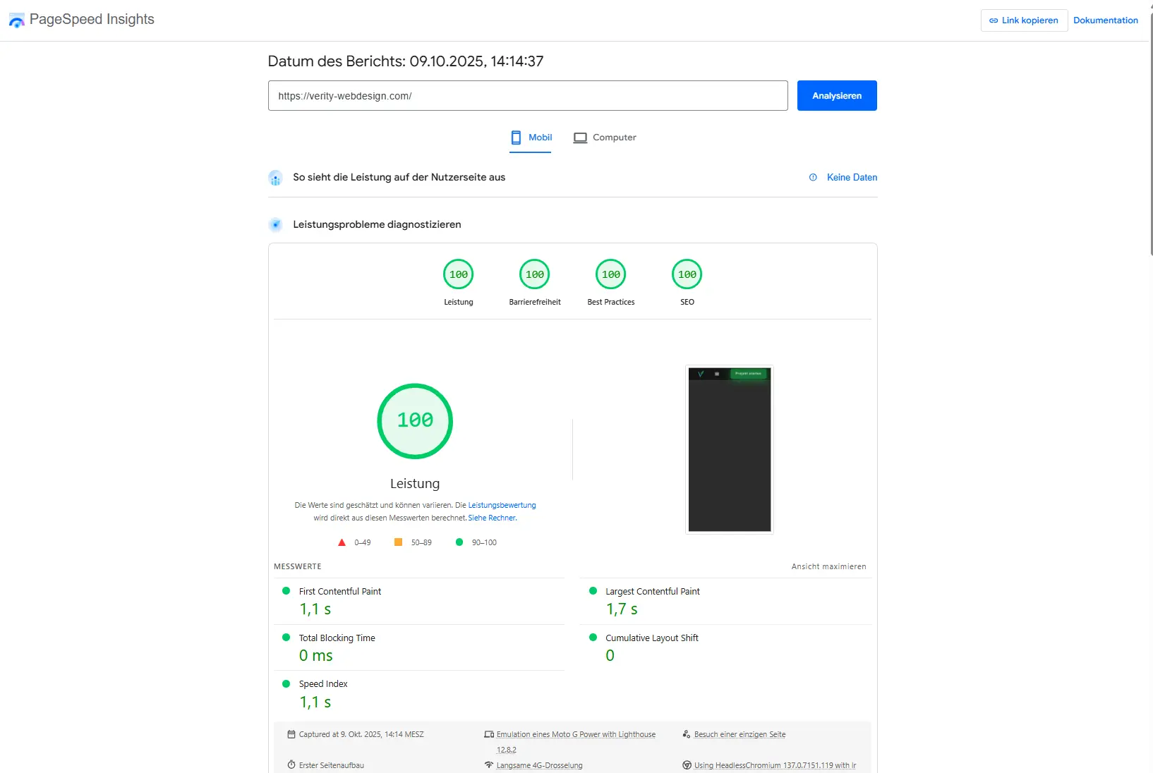 Webdesign Referenz Mockup – WordPress Website Projekt von Verity Webdesign Kiel